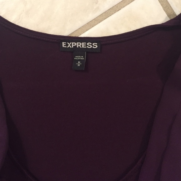 Express drape tank Plum color - Picture 2 of 4