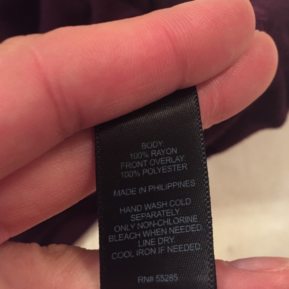 Express drape tank Plum color - Picture 4 of 4