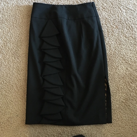 Black pencil skirt with cute side detail