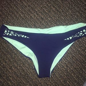 Light & Navy Blue Reversible Swim Bottoms