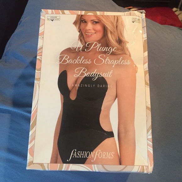 U Plunge Backless Strapless Bodysuit