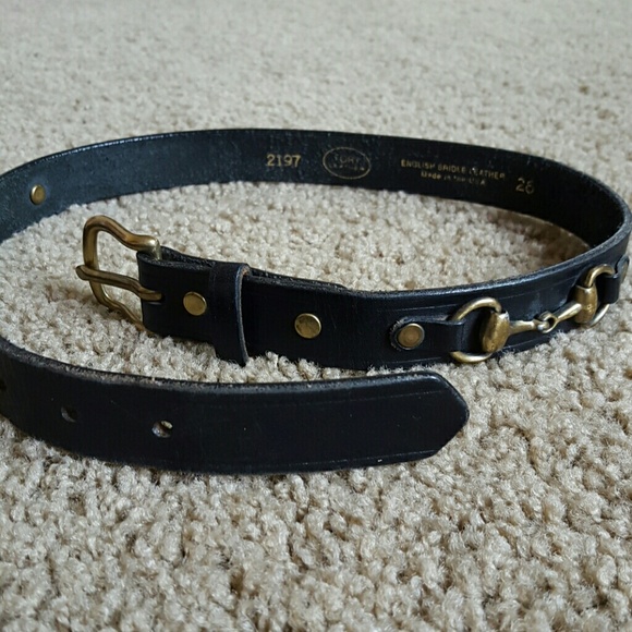 Black riding belt
