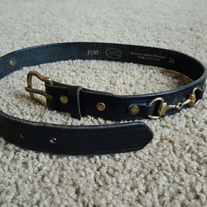 Black riding belt