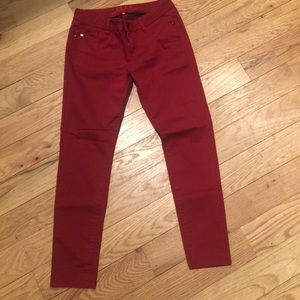 Red Elle straight leg jeans