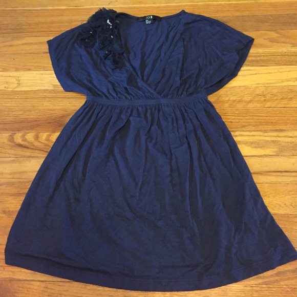 Forever21 Navy Embellished Top