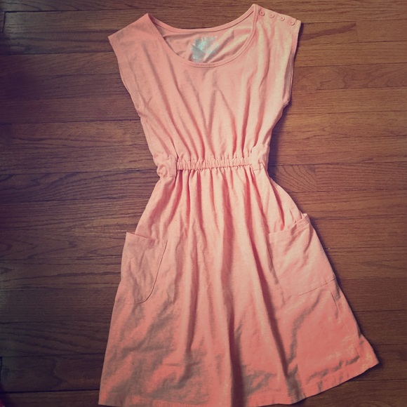 Peach flowy dress