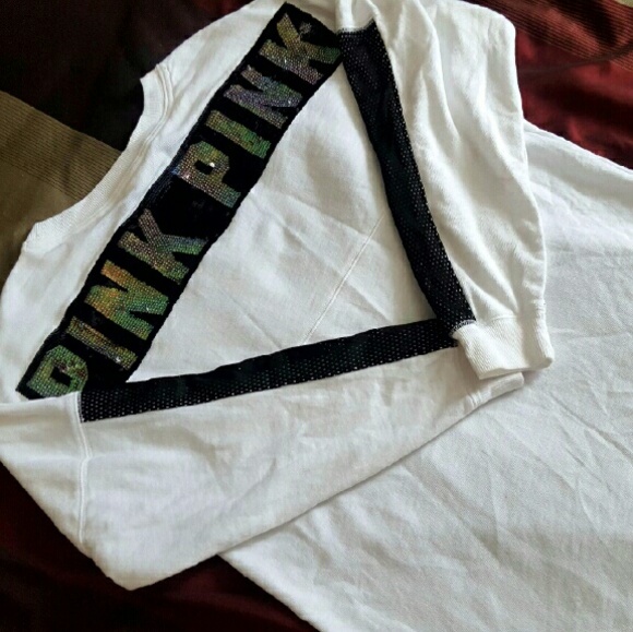 Victoria's secret sequin varsity crewneck TRADE?? - Picture 2 of 4
