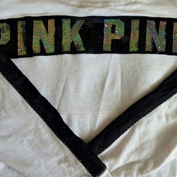 Victoria's secret sequin varsity crewneck TRADE?? - Picture 3 of 4