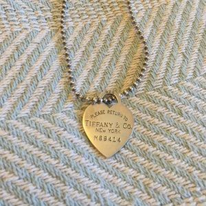 Tiffany & Co. Heart Dog Tag Necklace