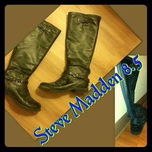 Steve madden 8.5 boots. Zip up