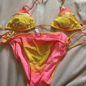 Victoria's secret bikini sequin ombré