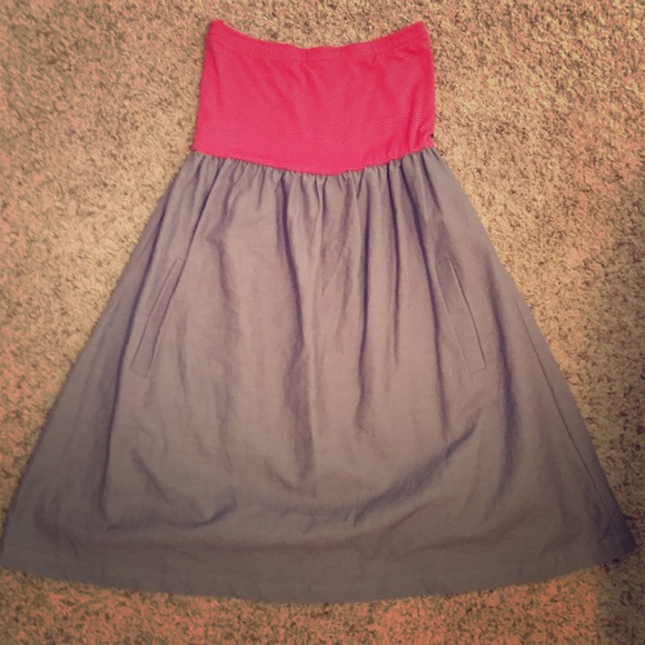 Strapless Dress With Pockets