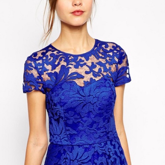 ✨HOST PICK✨ Blue Lace Dress - Picture 2 of 2