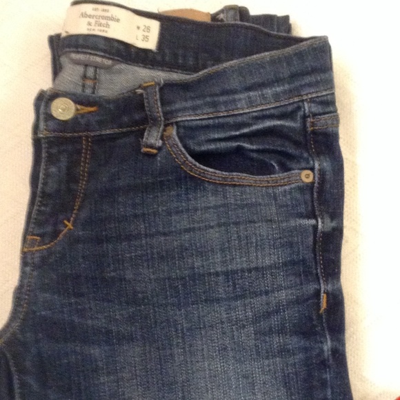 Abercrombie Stretch Jeans 2 Long Denim Tall - Picture 3 of 5