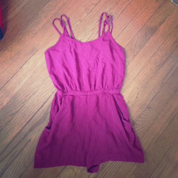 Burgundy/purple romper