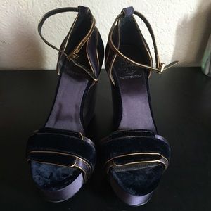 Tory Burch Alexia High Wedge (Satin)