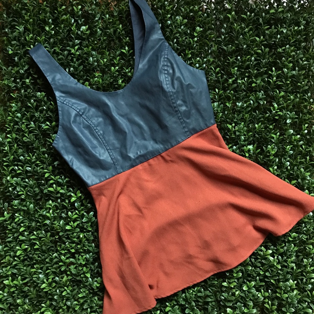 Two toned Peplum Top