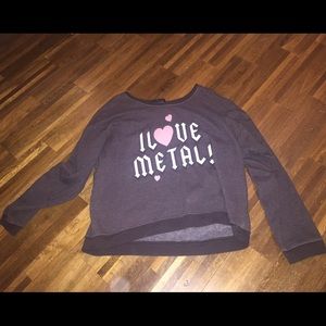 RARE WILDFOX PULLOVER I LOVE METAL