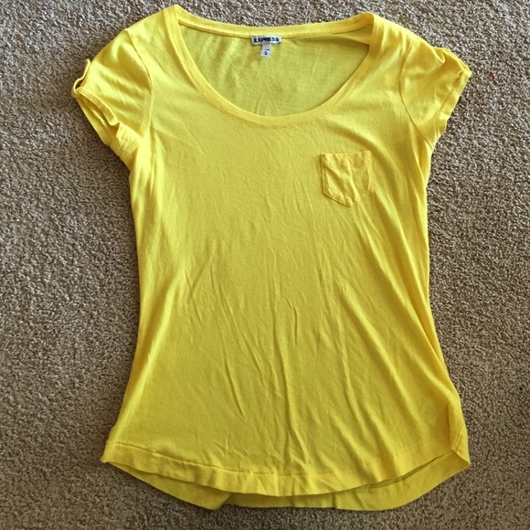 BUNDLE: Yellow top & red/white striped tops