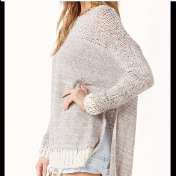 Free People Haiku side split sweater