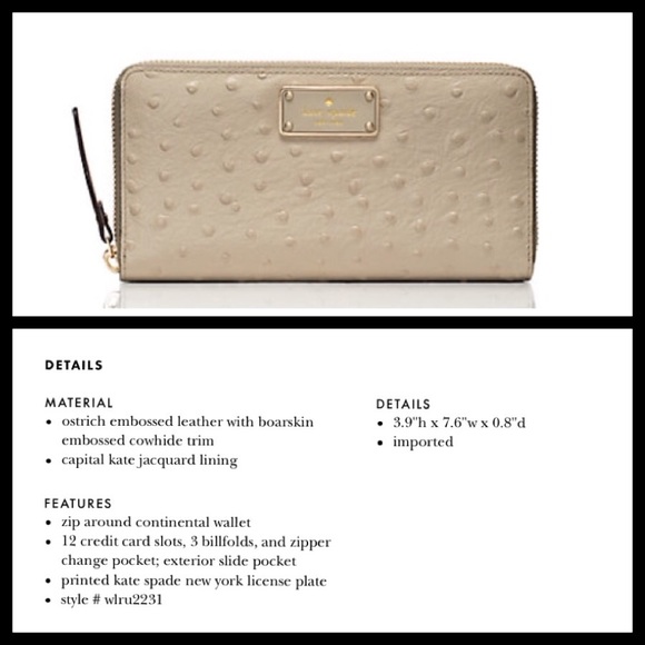 KATE SPADE NEDA WALLET IN SIDEWALK - NWT - Picture 3 of 4