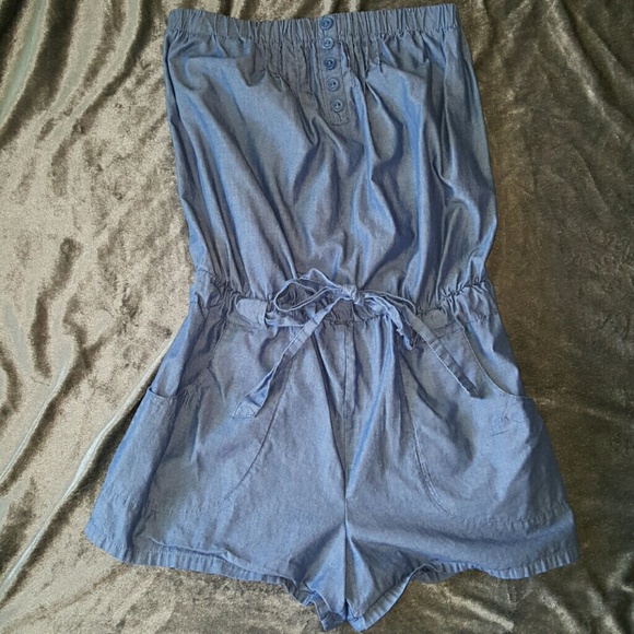 Strapless Romper