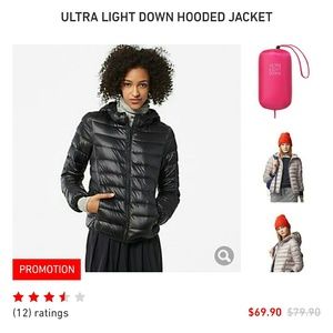 Uniqlo light bubble spring jacket-condition new