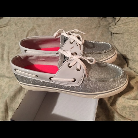 Sperry Top-Sider Silver Glitter Shoes