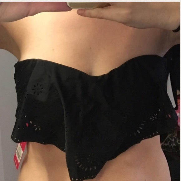 Xhilaration Other - ❗️final mark down❗️Flowy black bikini top