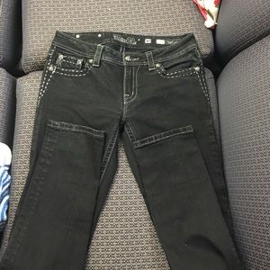 Black miss me jeans