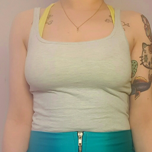 mint color h&m tank top
