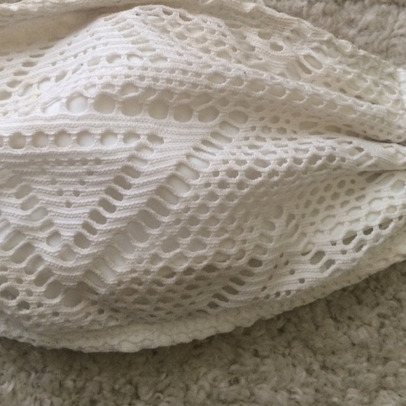 White Mesh Strapless Bikini Top - Picture 2 of 2