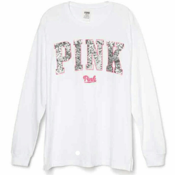 SOLD Pink Victoria's Secret Bling shirt