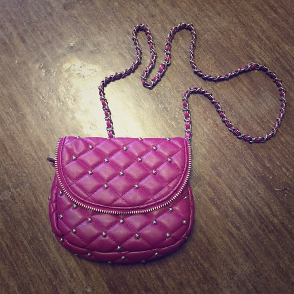 ❌FINAL❌Studded Magenta Cross Body Bag