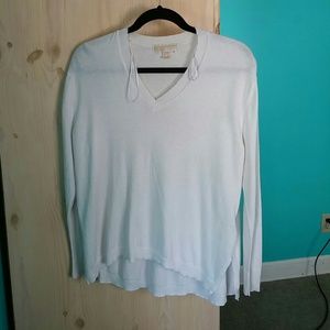 White Michael Kors Cardigan Sweater