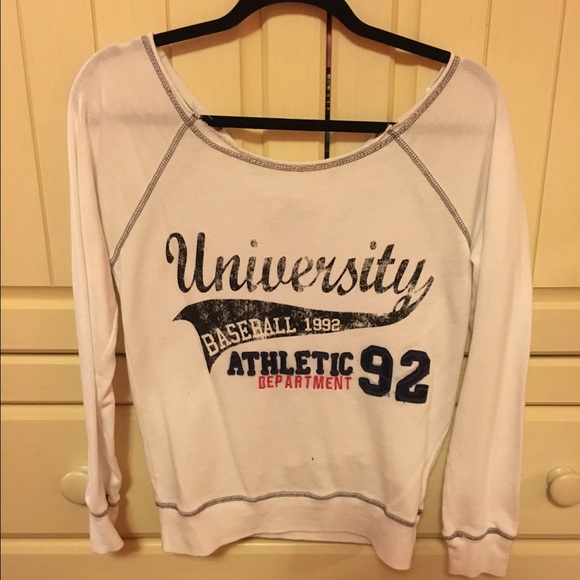 White off the shoulder shirt