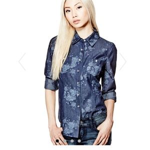 Get guess denim top