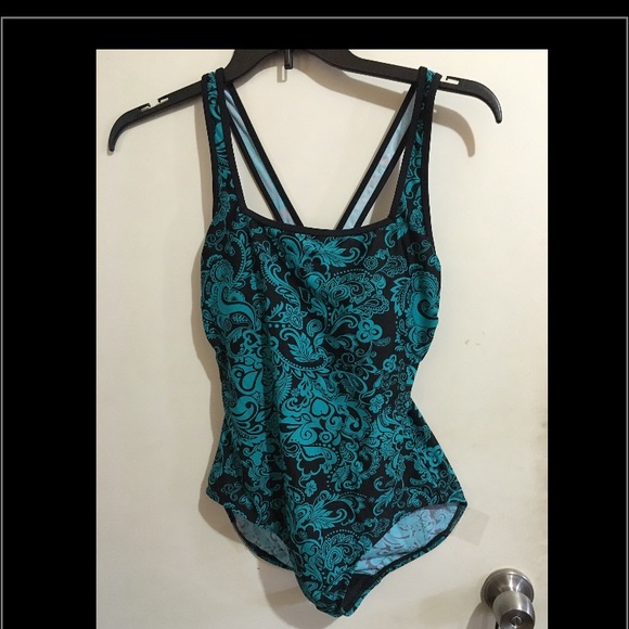 Merona paisley one piece bathing suit