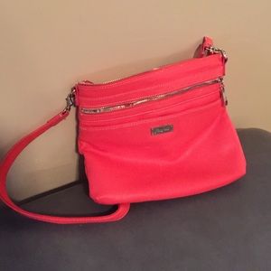 Grace Adele coral across shoulder bag!