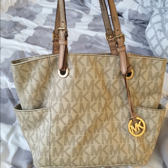 Michael Kors Leather Logo Handbag Authentic
