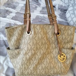 Michael Kors Leather Logo Handbag Authentic