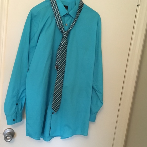 Men's shirt with tie.
