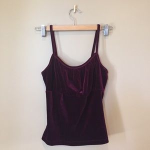 Maroon crop tank-top