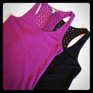 AEO - 2 Crochet back / racer back tank tops