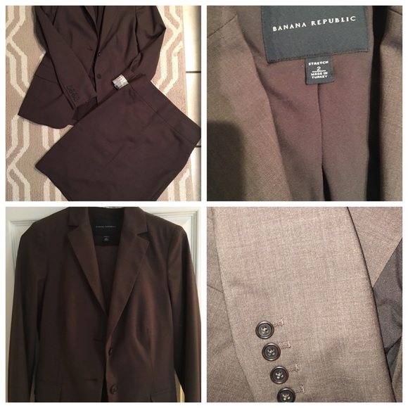 Brown Business Coat and Skirt