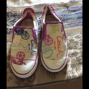Coach slip-ons