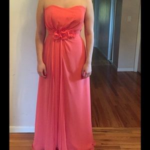 Prom dress - melon color.