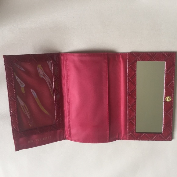 Estee Lauder Handbags - ⚡FREE w any purchase⚡️Dark Red Wallet