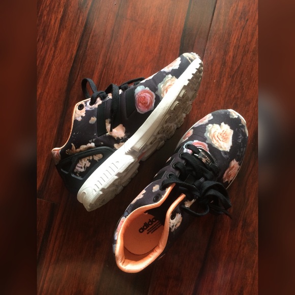 Adidas Shoes - Adidas ZX Flux Black Floral.