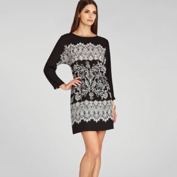 BCBGMAXAZRIA 'Simone' Black and White Dress- M